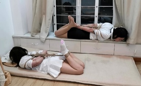 two-adorable-asian-schoolgirls-getting-trained-in-bondage